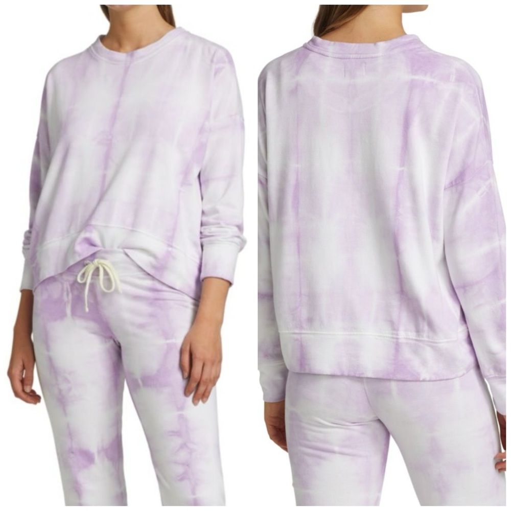 SUNDRY Oversized Tie-Dye Terry Sweatshirt